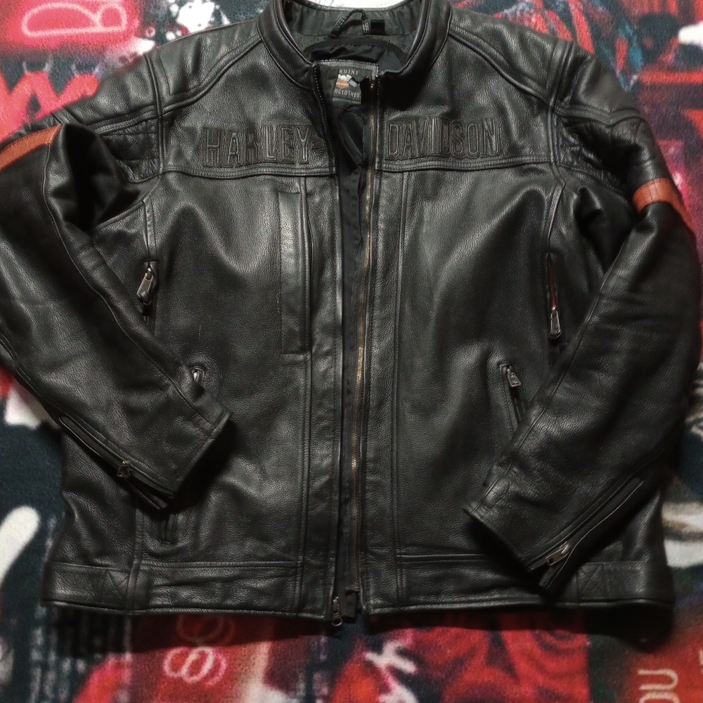 Men's XXL Leather Harley Davidson Jacket